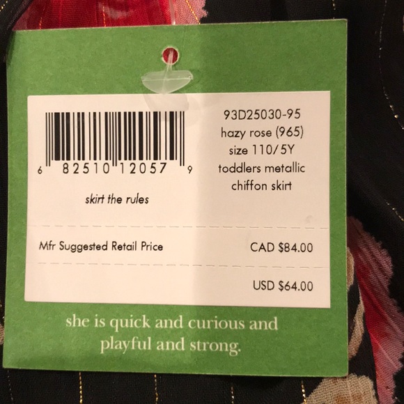 Kate spade girls skirt k277 - Picture 4 of 5
